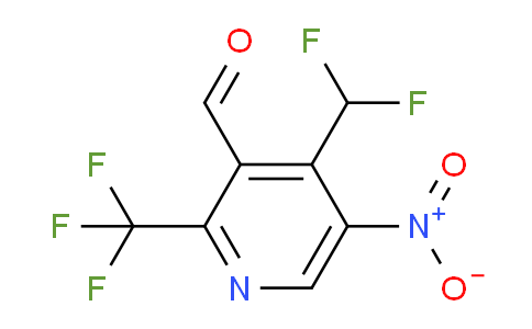 4-(Difluoromethyl)-5-nitro-2-(trifluoromethyl)pyridine-3-carboxaldehyde