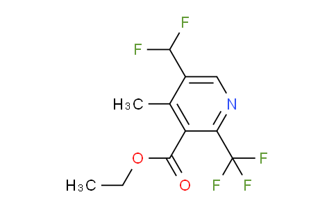 Ethyl 5-(difluoromethyl)-4-methyl-2-(trifluoromethyl)pyridine-3-carboxylate