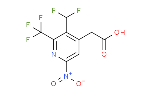3-(Difluoromethyl)-6-nitro-2-(trifluoromethyl)pyridine-4-acetic acid