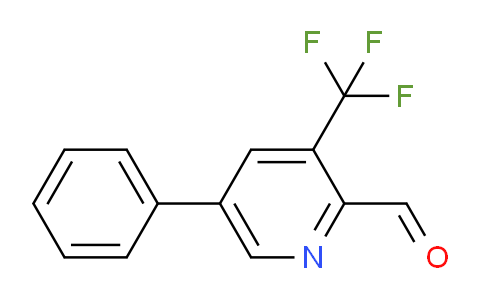 5-Phenyl-3-(trifluoromethyl)picolinaldehyde