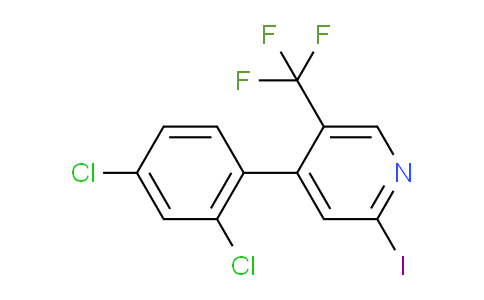 4-(2,4-Dichlorophenyl)-2-iodo-5-(trifluoromethyl)pyridine