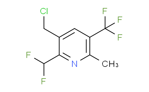 3-(Chloromethyl)-2-(difluoromethyl)-6-methyl-5-(trifluoromethyl)pyridine