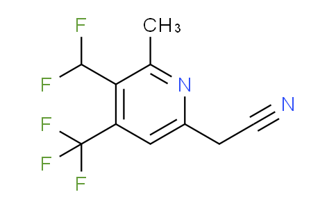 3-(Difluoromethyl)-2-methyl-4-(trifluoromethyl)pyridine-6-acetonitrile