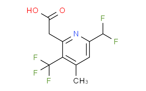 6-(Difluoromethyl)-4-methyl-3-(trifluoromethyl)pyridine-2-acetic acid