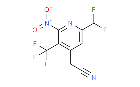6-(Difluoromethyl)-2-nitro-3-(trifluoromethyl)pyridine-4-acetonitrile