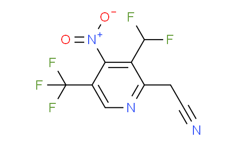 3-(Difluoromethyl)-4-nitro-5-(trifluoromethyl)pyridine-2-acetonitrile