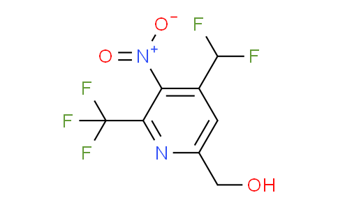 4-(Difluoromethyl)-3-nitro-2-(trifluoromethyl)pyridine-6-methanol