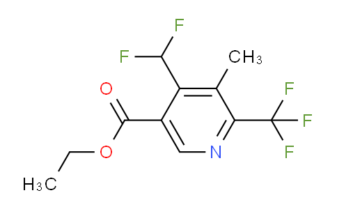 Ethyl 4-(difluoromethyl)-3-methyl-2-(trifluoromethyl)pyridine-5-carboxylate