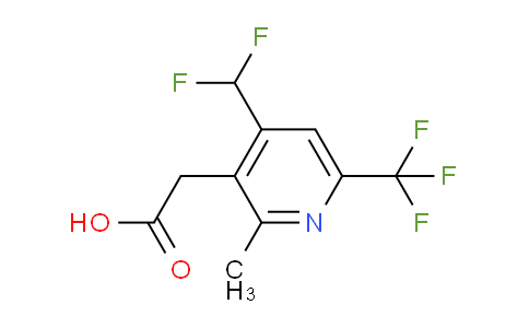 4-(Difluoromethyl)-2-methyl-6-(trifluoromethyl)pyridine-3-acetic acid