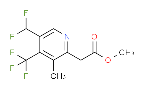 Methyl 5-(difluoromethyl)-3-methyl-4-(trifluoromethyl)pyridine-2-acetate