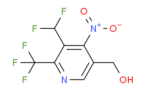 3-(Difluoromethyl)-4-nitro-2-(trifluoromethyl)pyridine-5-methanol