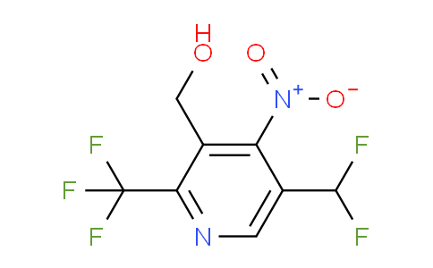 5-(Difluoromethyl)-4-nitro-2-(trifluoromethyl)pyridine-3-methanol