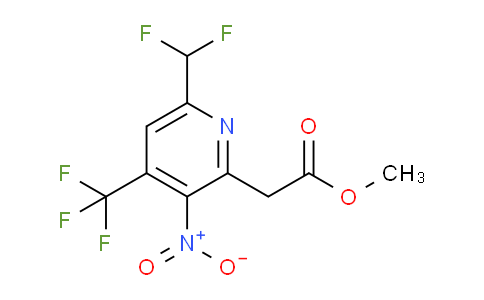 Methyl 6-(difluoromethyl)-3-nitro-4-(trifluoromethyl)pyridine-2-acetate