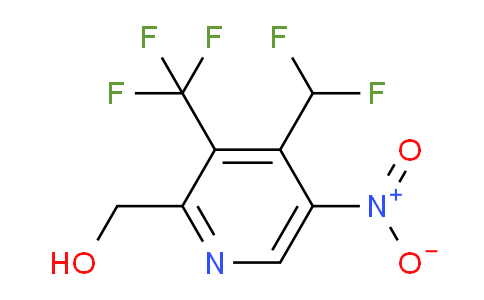 4-(Difluoromethyl)-5-nitro-3-(trifluoromethyl)pyridine-2-methanol