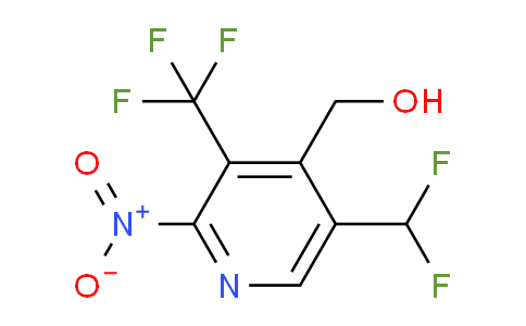 5-(Difluoromethyl)-2-nitro-3-(trifluoromethyl)pyridine-4-methanol
