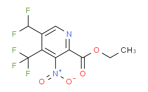 AM74196 | 1361792-89-3 | Ethyl 5-(difluoromethyl)-3-nitro-4-(trifluoromethyl)pyridine-2-carboxylate