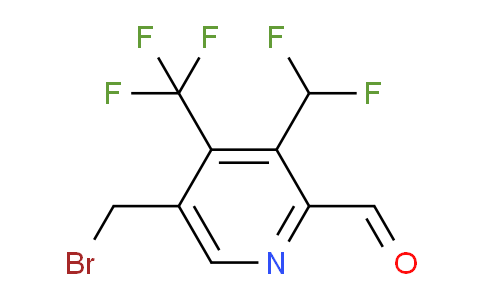 5-(Bromomethyl)-3-(difluoromethyl)-4-(trifluoromethyl)pyridine-2-carboxaldehyde