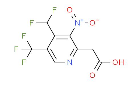 4-(Difluoromethyl)-3-nitro-5-(trifluoromethyl)pyridine-2-acetic acid