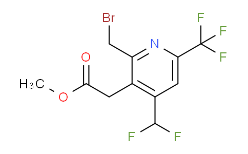 Methyl 2-(bromomethyl)-4-(difluoromethyl)-6-(trifluoromethyl)pyridine-3-acetate