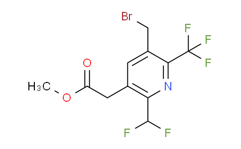 Methyl 3-(bromomethyl)-6-(difluoromethyl)-2-(trifluoromethyl)pyridine-5-acetate