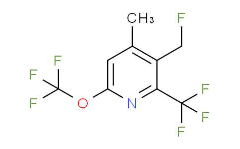 3-(Fluoromethyl)-4-methyl-6-(trifluoromethoxy)-2-(trifluoromethyl)pyridine