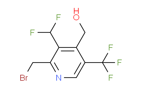 2-(Bromomethyl)-3-(difluoromethyl)-5-(trifluoromethyl)pyridine-4-methanol