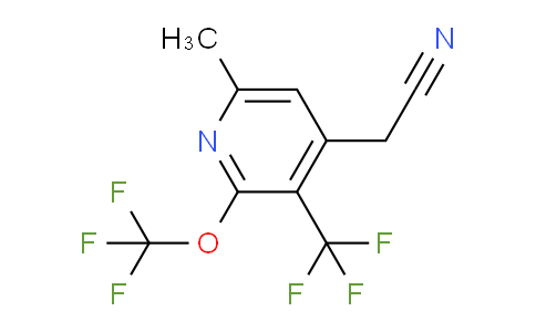 6-Methyl-2-(trifluoromethoxy)-3-(trifluoromethyl)pyridine-4-acetonitrile