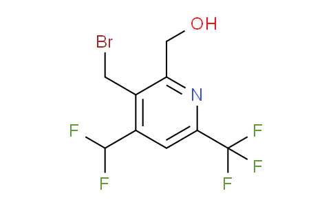 3-(Bromomethyl)-4-(difluoromethyl)-6-(trifluoromethyl)pyridine-2-methanol