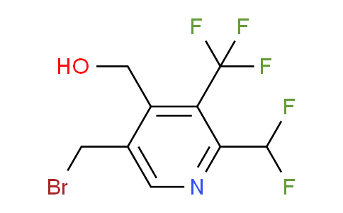 5-(Bromomethyl)-2-(difluoromethyl)-3-(trifluoromethyl)pyridine-4-methanol
