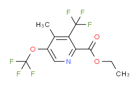 AM74233 | 1361775-72-5 | Ethyl 4-methyl-5-(trifluoromethoxy)-3-(trifluoromethyl)pyridine-2-carboxylate