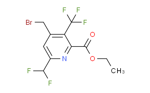 AM74234 | 1361870-19-0 | Ethyl 4-(bromomethyl)-6-(difluoromethyl)-3-(trifluoromethyl)pyridine-2-carboxylate