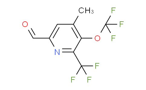 4-Methyl-3-(trifluoromethoxy)-2-(trifluoromethyl)pyridine-6-carboxaldehyde