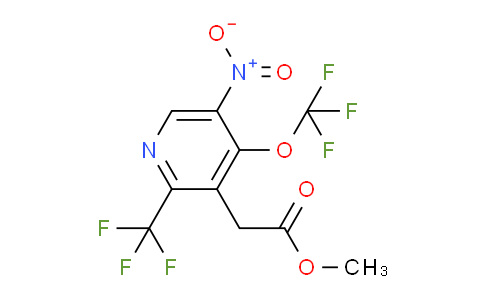 Methyl 5-nitro-4-(trifluoromethoxy)-2-(trifluoromethyl)pyridine-3-acetate
