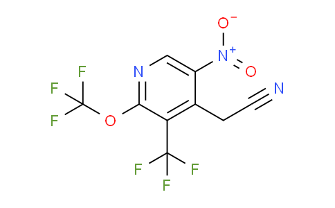 5-Nitro-2-(trifluoromethoxy)-3-(trifluoromethyl)pyridine-4-acetonitrile