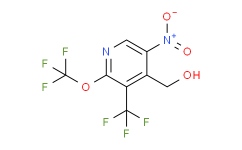 5-Nitro-2-(trifluoromethoxy)-3-(trifluoromethyl)pyridine-4-methanol