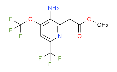 Methyl 3-amino-4-(trifluoromethoxy)-6-(trifluoromethyl)pyridine-2-acetate
