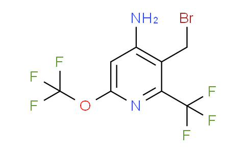 4-Amino-3-(bromomethyl)-6-(trifluoromethoxy)-2-(trifluoromethyl)pyridine