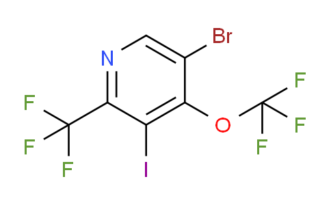 AM74450 | 1803969-32-5 | 5-Bromo-3-iodo-4-(trifluoromethoxy)-2-(trifluoromethyl)pyridine