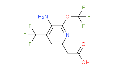 AM74467 | 1806213-24-0 | 3-Amino-2-(trifluoromethoxy)-4-(trifluoromethyl)pyridine-6-acetic acid