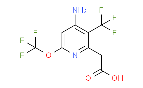 4-Amino-6-(trifluoromethoxy)-3-(trifluoromethyl)pyridine-2-acetic acid