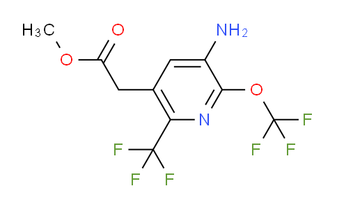 Methyl 3-amino-2-(trifluoromethoxy)-6-(trifluoromethyl)pyridine-5-acetate