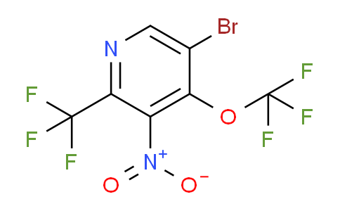 5-Bromo-3-nitro-4-(trifluoromethoxy)-2-(trifluoromethyl)pyridine