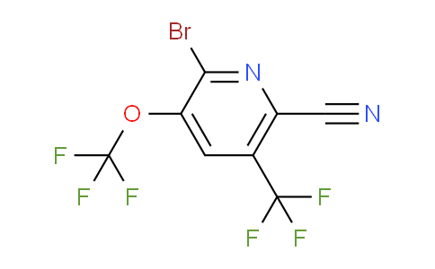 2-Bromo-6-cyano-3-(trifluoromethoxy)-5-(trifluoromethyl)pyridine