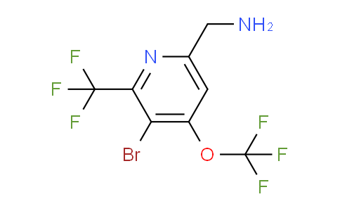 6-(Aminomethyl)-3-bromo-4-(trifluoromethoxy)-2-(trifluoromethyl)pyridine