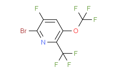 2-Bromo-3-fluoro-5-(trifluoromethoxy)-6-(trifluoromethyl)pyridine