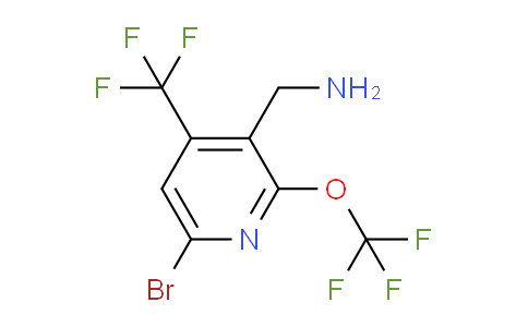 3-(Aminomethyl)-6-bromo-2-(trifluoromethoxy)-4-(trifluoromethyl)pyridine