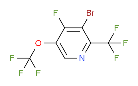 3-Bromo-4-fluoro-5-(trifluoromethoxy)-2-(trifluoromethyl)pyridine