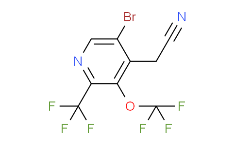 5-Bromo-3-(trifluoromethoxy)-2-(trifluoromethyl)pyridine-4-acetonitrile