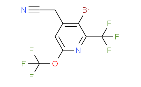 AM74501 | 1804549-56-1 | 3-Bromo-6-(trifluoromethoxy)-2-(trifluoromethyl)pyridine-4-acetonitrile