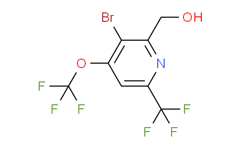 3-Bromo-4-(trifluoromethoxy)-6-(trifluoromethyl)pyridine-2-methanol